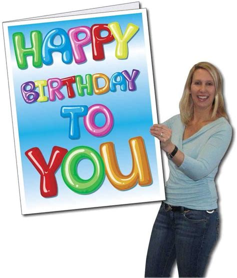 Real Foil. Happy Birthday Photo Custom Big 36 x 48 Inches Card. $60.65 Comp. value. i. $48.52 Save 20%. Dad 6 Photo Collage Any Age Big Happy Birthday Card. $9.20 …